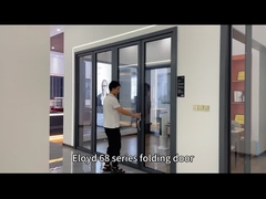 Aluminium Bifold Pintu Lipat Pintu kaca