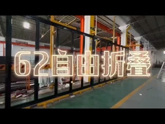 Hurricane Proof Sound Insulation Double Glazed Bi - Pintu Lipat Aluminium Patio Pintu Lipat Kaca